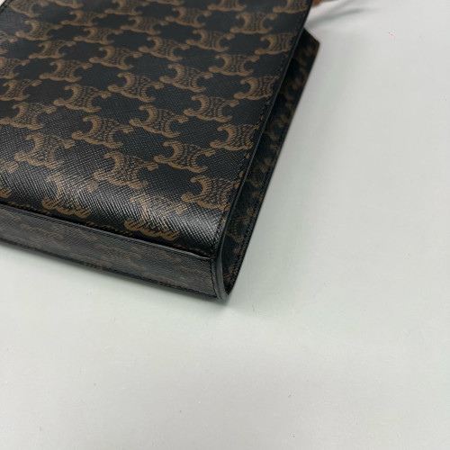 Celine Nano Vertical Cabas Triomphe Brown Black White