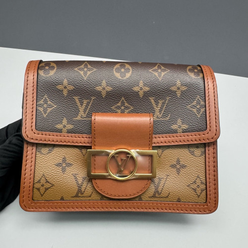 Louis Vuitton Dauphine Mini Monogram Reverse Monogram Brown