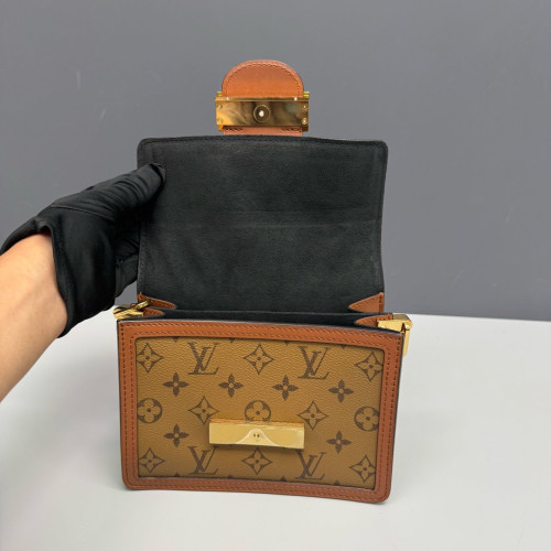 Louis Vuitton Dauphine Mini Monogram Reverse Monogram Brown