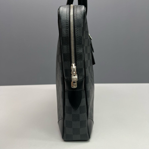 Louis Vuitton Porte Documents Voyage PM Damier Graphite Black