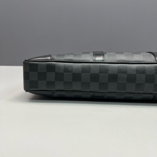 Louis Vuitton Porte Documents Voyage PM Damier Graphite Black