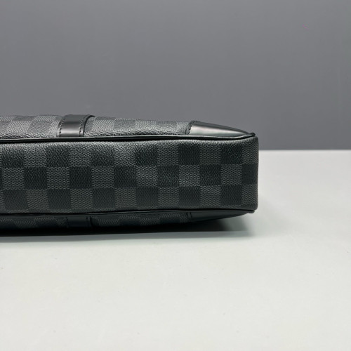Louis Vuitton Porte Documents Voyage PM Damier Graphite Black
