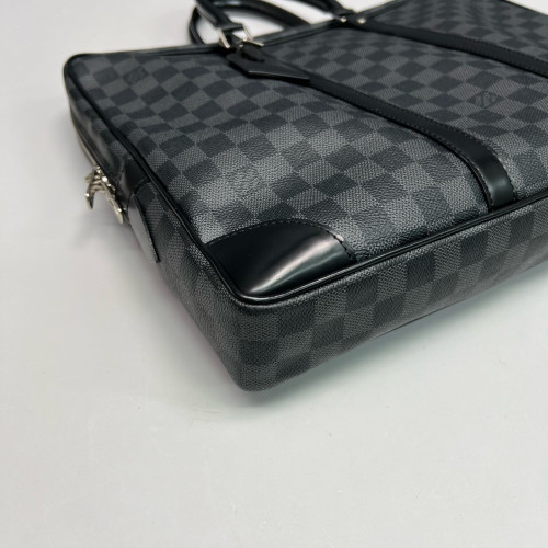 Louis Vuitton Porte Documents Voyage PM Damier Graphite Black