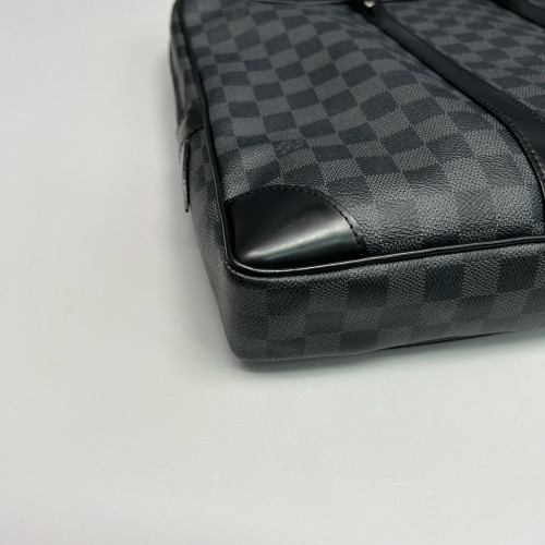 Louis Vuitton Porte Documents Voyage PM Damier Graphite Black