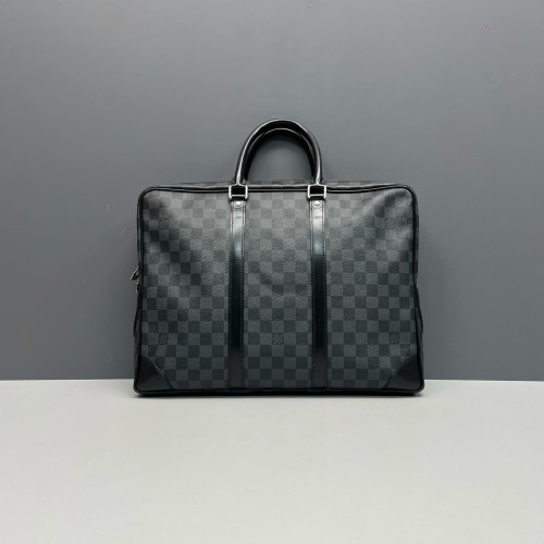 Louis Vuitton Porte Documents Voyage PM Damier Graphite Black