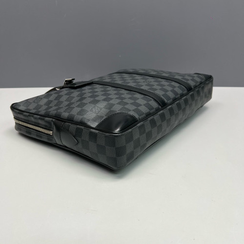 Louis Vuitton Porte Documents Voyage PM Damier Graphite Black
