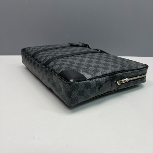 Louis Vuitton Porte Documents Voyage PM Damier Graphite Black