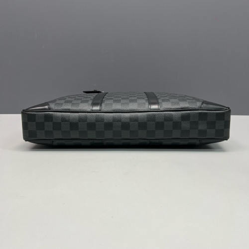 Louis Vuitton Porte Documents Voyage PM Damier Graphite Black