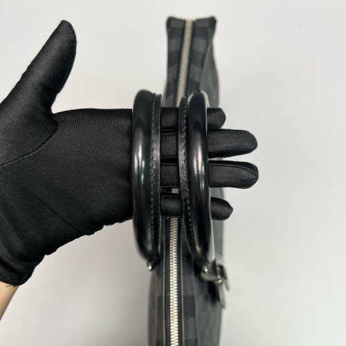 Louis Vuitton Porte Documents Voyage PM Damier Graphite Black