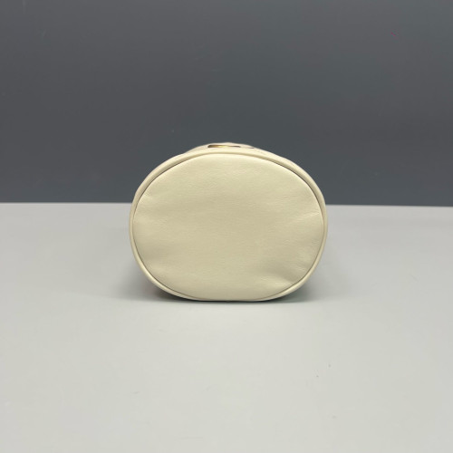 Gucci Matelasse Mini GG Marmont Bucket Bag Calfskin Pale Gold