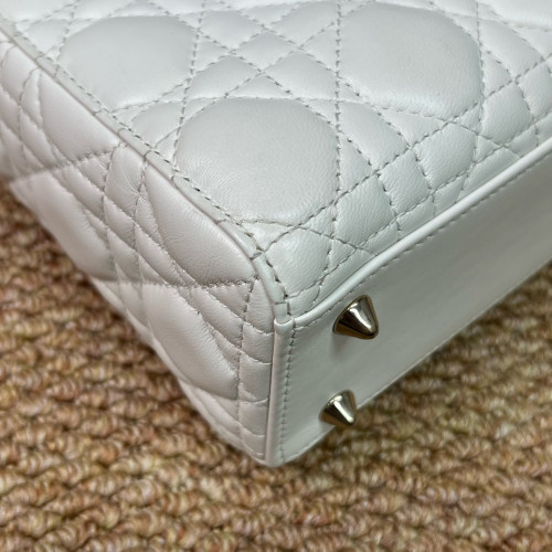 Dior Small Lady Dior Lambskin White