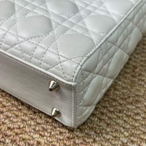 Dior Small Lady Dior Lambskin White