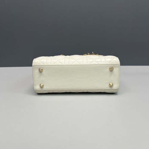 Dior Small Lady Dior Lambskin White