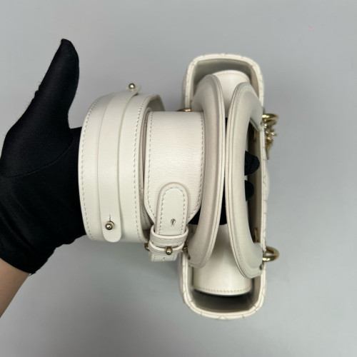 Dior Small Lady Dior Lambskin White