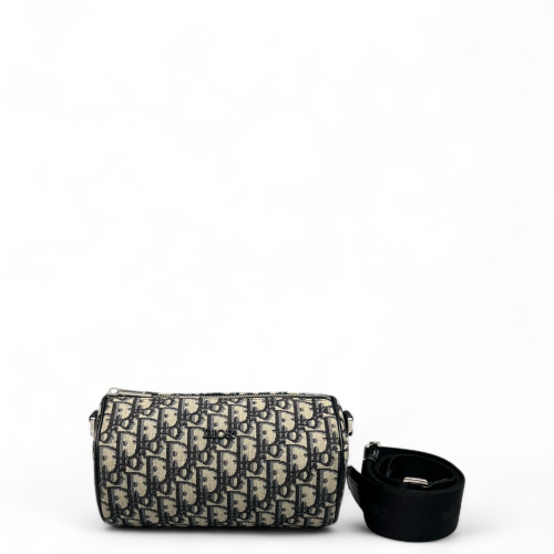 Dior Roller Messenger Bag Oblique Navy Black Beige Black