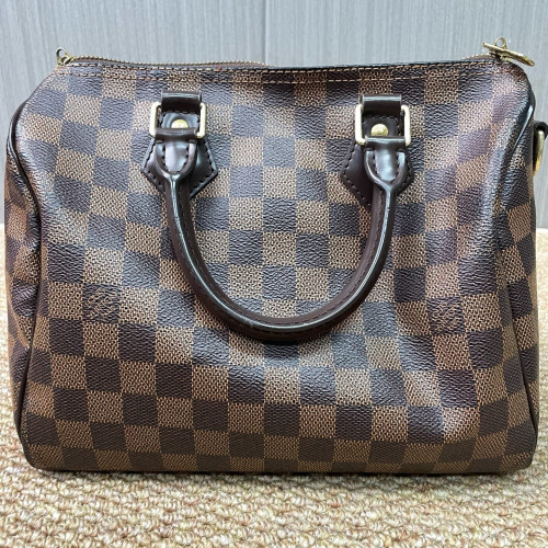Louis Vuitton Speedy Bandouliere 25 Damier Ebene Brown