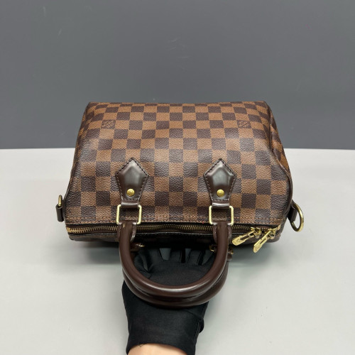 Louis Vuitton Speedy Bandouliere 25 Damier Ebene Brown