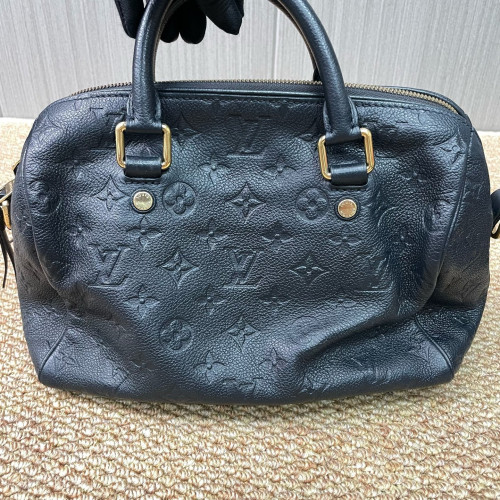 Louis Vuitton Speedy Bandouliere 25 Monogram Empreinte Dark Blue
