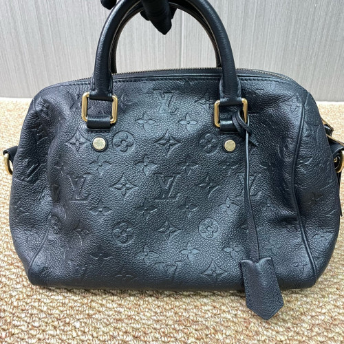 Louis Vuitton Speedy Bandouliere 25 Monogram Empreinte Dark Blue
