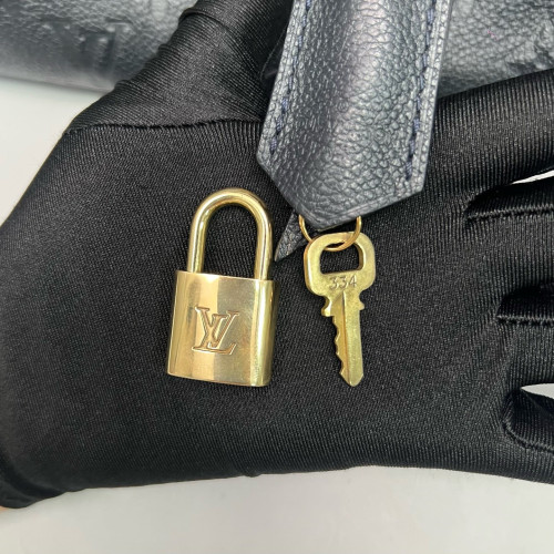 Louis Vuitton Speedy Bandouliere 25 Monogram Empreinte Dark Blue