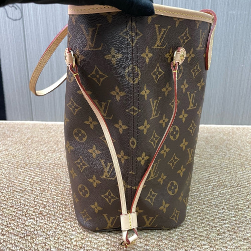Louis Vuitton Neverfull MM Monogram Red Brown
