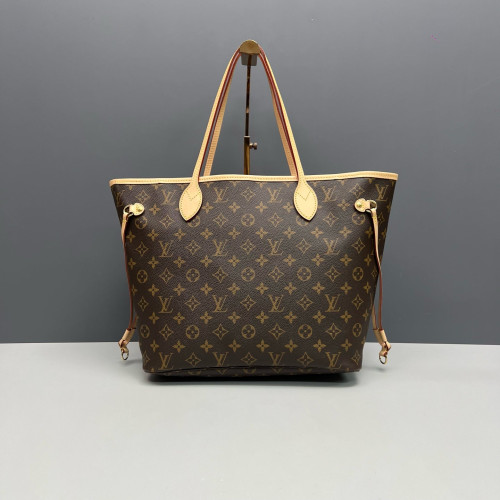 Louis Vuitton Neverfull MM Monogram Red Brown