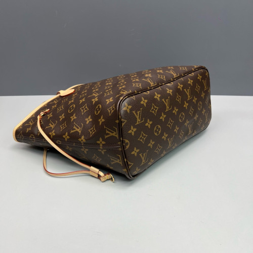 Louis Vuitton Neverfull MM Monogram Red Brown
