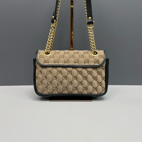 Gucci Mini GG Marmont GG Supreme Monogram Brown Black