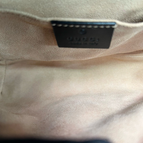 Gucci Mini GG Marmont GG Supreme Monogram Brown Black