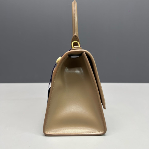 Balenciaga Hourglass Small Calfskin Natural Tan