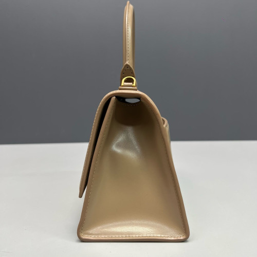 Balenciaga Hourglass Small Calfskin Natural Tan