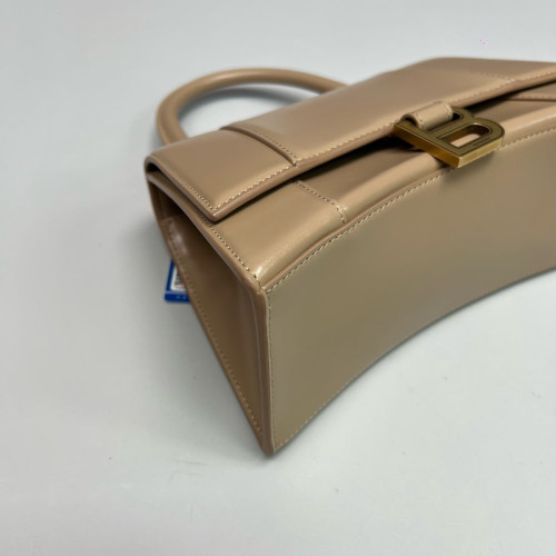 Balenciaga Hourglass Small Calfskin Natural Tan