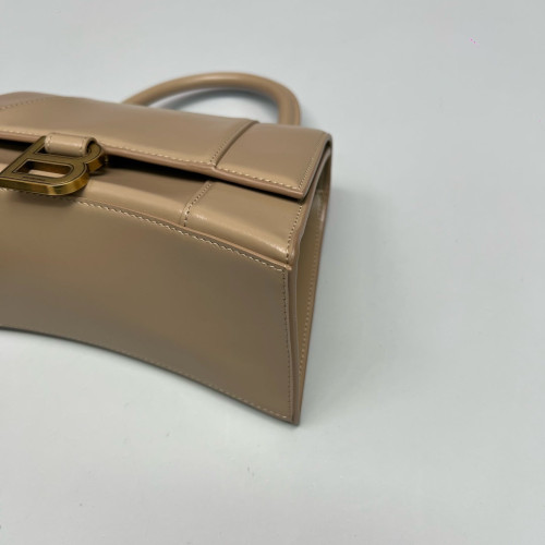 Balenciaga Hourglass Small Calfskin Natural Tan