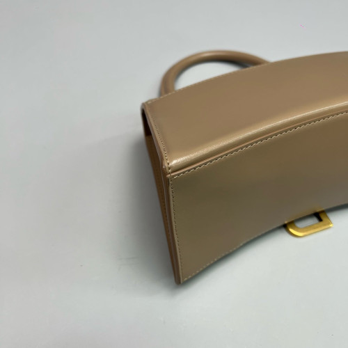 Balenciaga Hourglass Small Calfskin Natural Tan