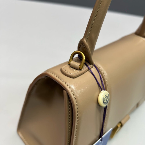 Balenciaga Hourglass Small Calfskin Natural Tan