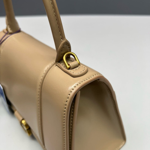 Balenciaga Hourglass Small Calfskin Natural Tan