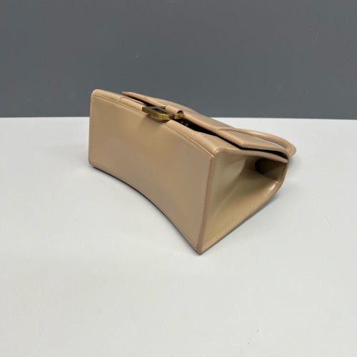 Balenciaga Hourglass Small Calfskin Natural Tan
