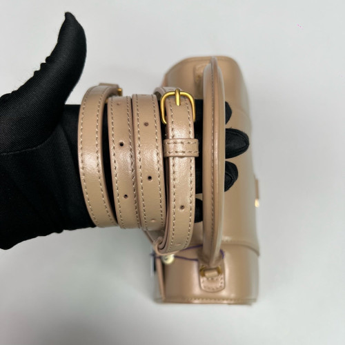 Balenciaga Hourglass Small Calfskin Natural Tan