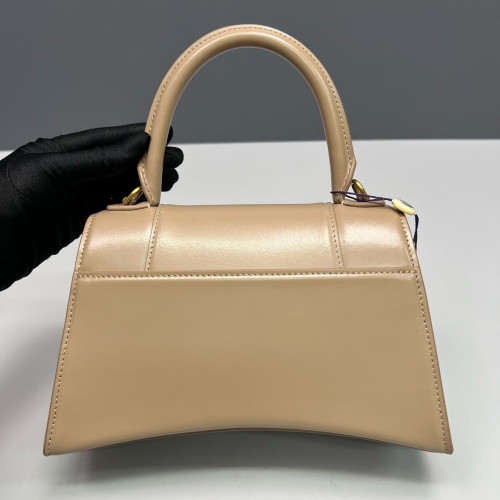 Balenciaga Hourglass Small Calfskin Natural Tan