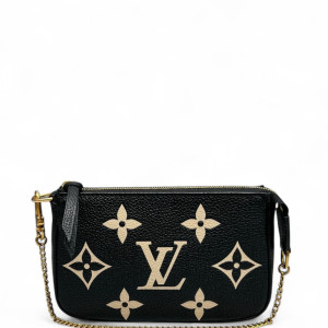 Louis Vuitton Pochette Mini Accessories Monogram Empreinte Giant Black