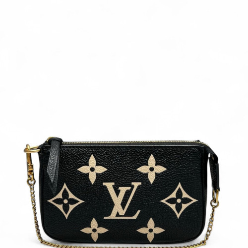 Louis Vuitton Pochette Mini Accessories Monogram Empreinte Giant Black