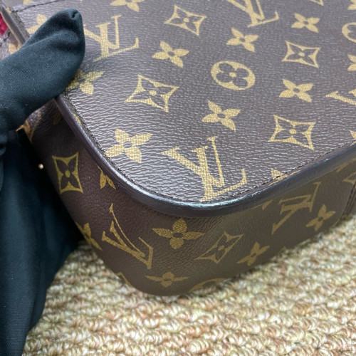 Louis Vuitton Passy Chain Shoulder Bag Monogram Brown