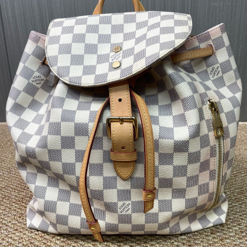 Louis Vuitton Sperone Backpack Damier Azur White Louis Vuitton Sperone Backpack Damier Azur White