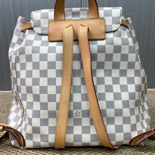 Louis Vuitton Sperone Backpack Damier Azur White Louis Vuitton Sperone Backpack Damier Azur White