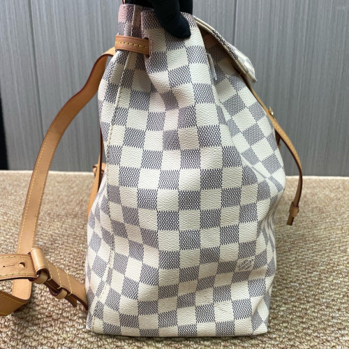 Louis Vuitton Sperone Backpack Damier Azur White Louis Vuitton Sperone Backpack Damier Azur White