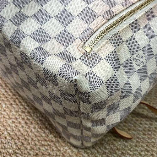 Louis Vuitton Sperone Backpack Damier Azur White Louis Vuitton Sperone Backpack Damier Azur White