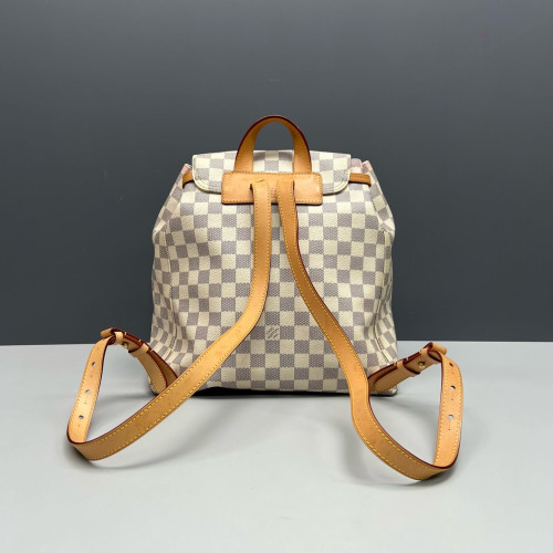 Louis Vuitton Sperone Backpack Damier Azur White Louis Vuitton Sperone Backpack Damier Azur White