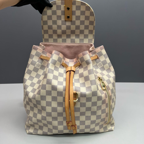 Louis Vuitton Sperone Backpack Damier Azur White Louis Vuitton Sperone Backpack Damier Azur White