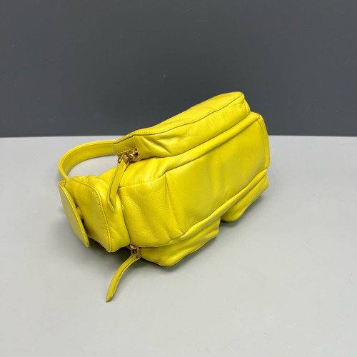 Miu Miu Pocket Bag Cuir Calfskin Yellow