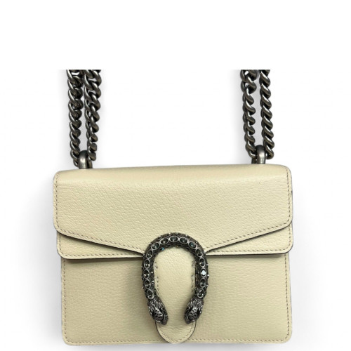 Gucci Mini Dionysus Calfskin Beige Mystic White